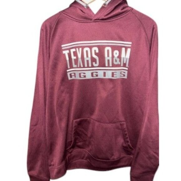 Men's Colosseum Maroon Texas A&M Aggies Team Color Rival Hoodie Long Sleeve - Picture 2 of 9